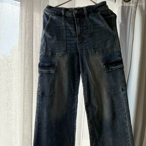 Women's Black Cargo Jeans